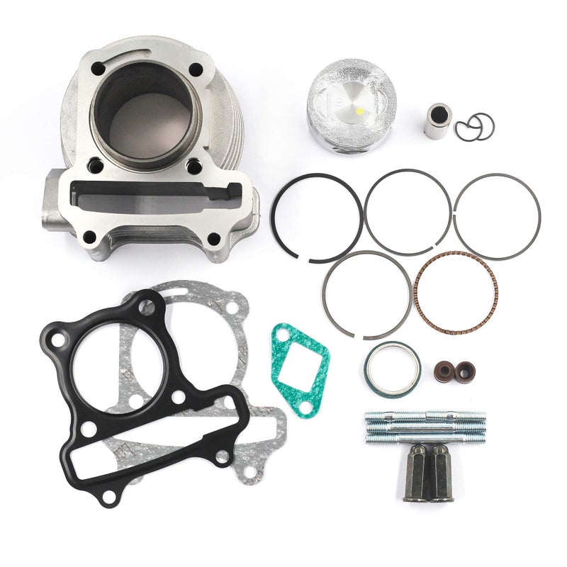 Trkimal Performance Upgrade Big Bore Cylinder Kit GY6 80cc 47mm for GY6 49cc 50cc 139QMB ATV Scooter Moped Go Kart - Image 1